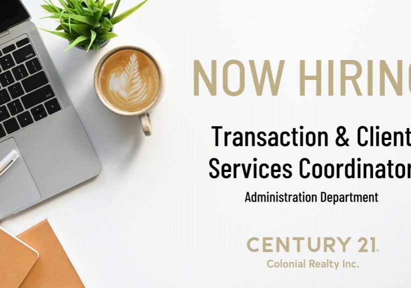 Now Hiring - Administrative Support - CENTURY 21 Colonial Realty - PEI Real Estate Jobs